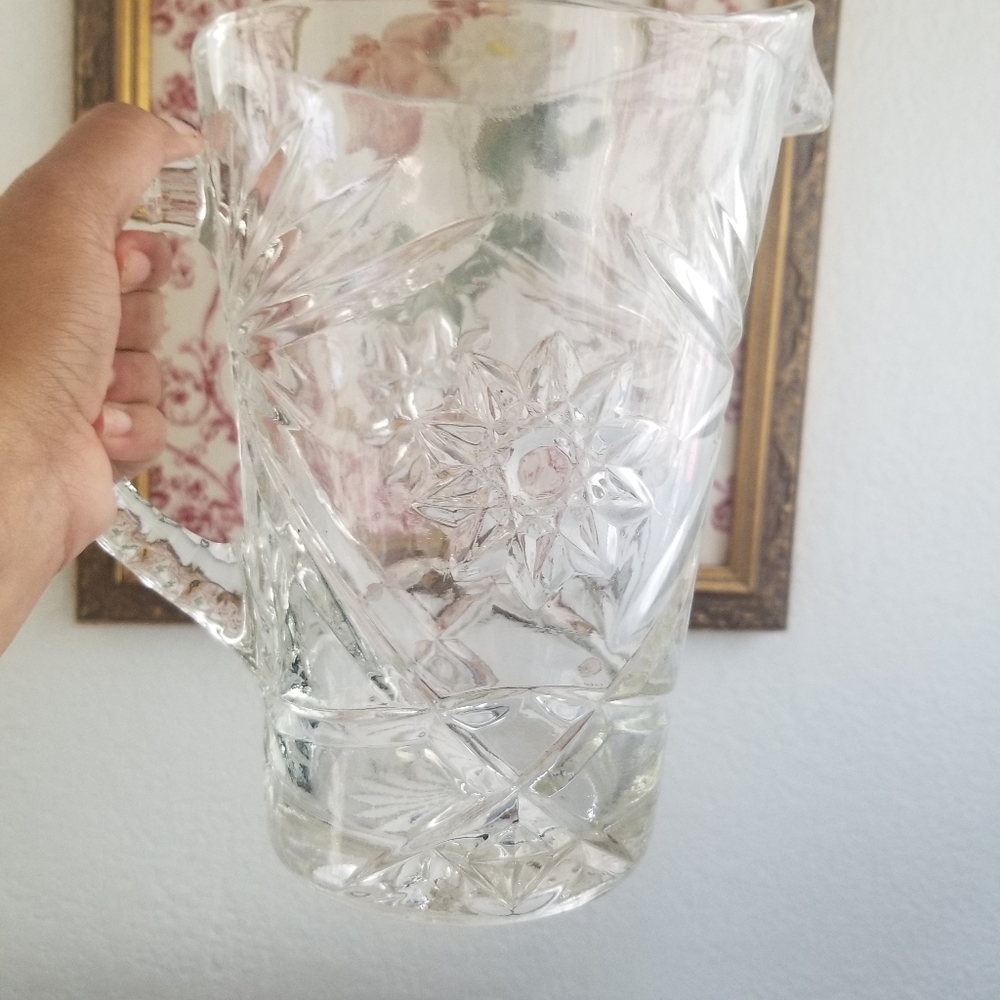Glass Cut Pitcher - Picture 7 of 7